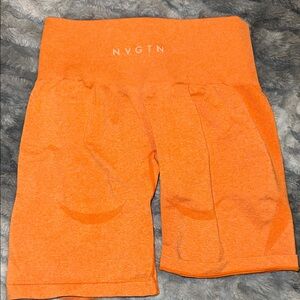 NVGTN Women's Vibrant Orange Bike Shorts